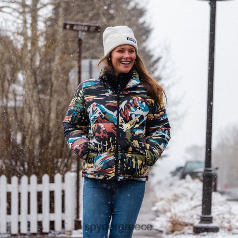 Spyder γυναίκες τζάκετ Windom μαύρη βαφή κατά αριθμό ενδύματα A8X8H332