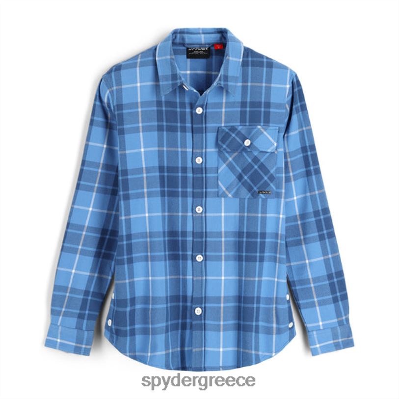 Spyder γυναίκες υπέροχη φανέλα μπλε καρό ενδύματα A8X8H378