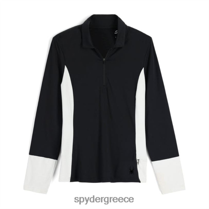 Spyder γυναίκες λαιμόκοψη με φερμουάρ τεχνολογίας τόξου γραφενίου μαύρος ενδύματα A8X8H381