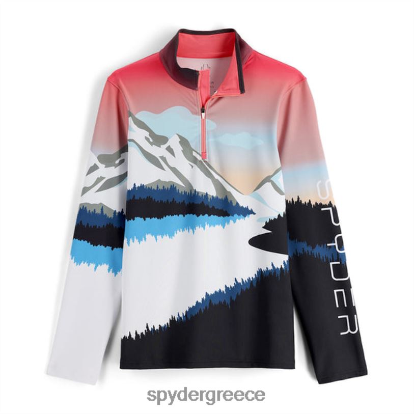 Spyder γυναίκες ηλιοβασίλεμα μισό φερμουάρ τροπικός ενδύματα A8X8H397