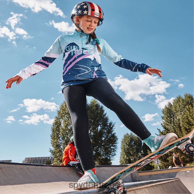 Spyder κορίτσια μισό φερμουάρ επιφάνειας άβυσσος ενδύματα A8X8H595