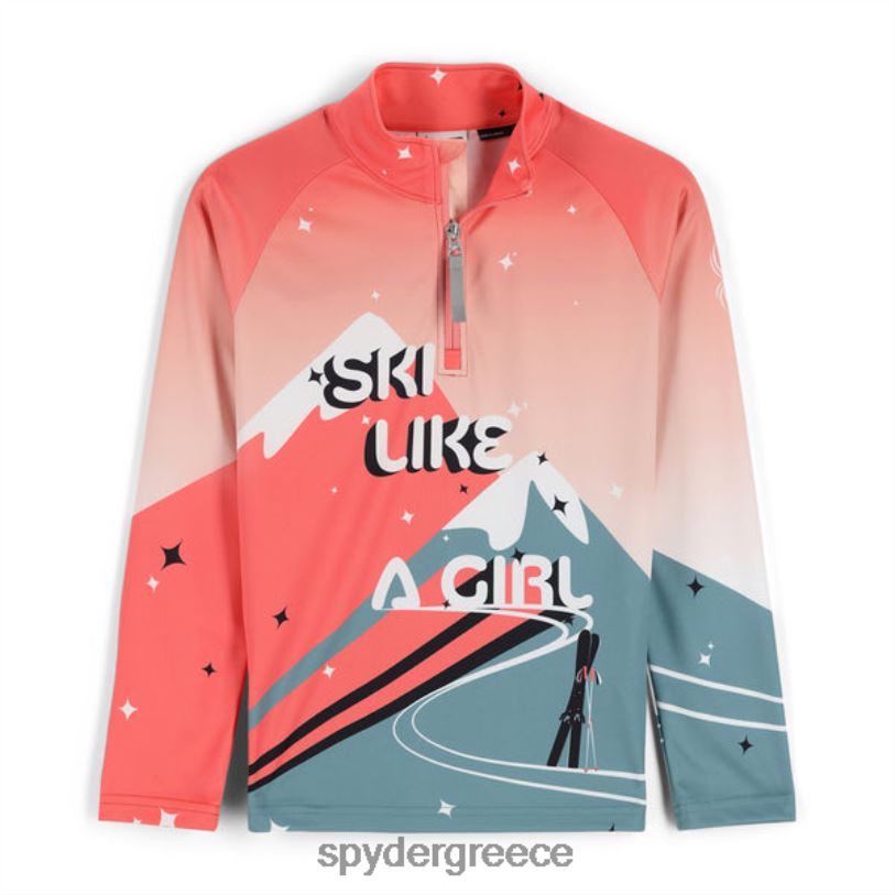 Spyder κορίτσια μισό φερμουάρ επιφάνειας τούντρα ενδύματα A8X8H598