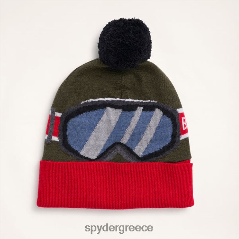 Spyder X άνδρες αδέρφια μπρουκς σκούρο πράσινο αξεσουάρ A8X8H272