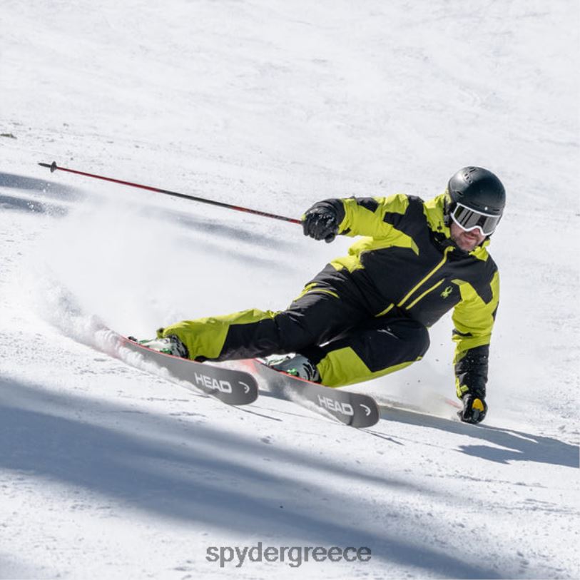 Spyder άνδρες ηγέτης μαύρο κίτρο ενδύματα A8X8H22