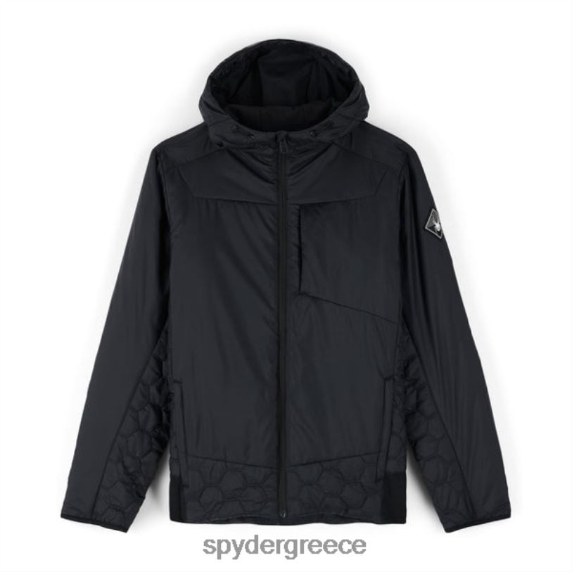 Spyder άνδρες ηγέτης γραφένιο με κουκούλα μαύρος ενδύματα A8X8H23