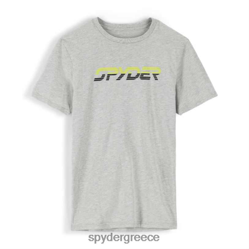 Spyder άνδρες ρετρό μπλουζάκι με λογότυπο ερείκη γκρι ενδύματα A8X8H130