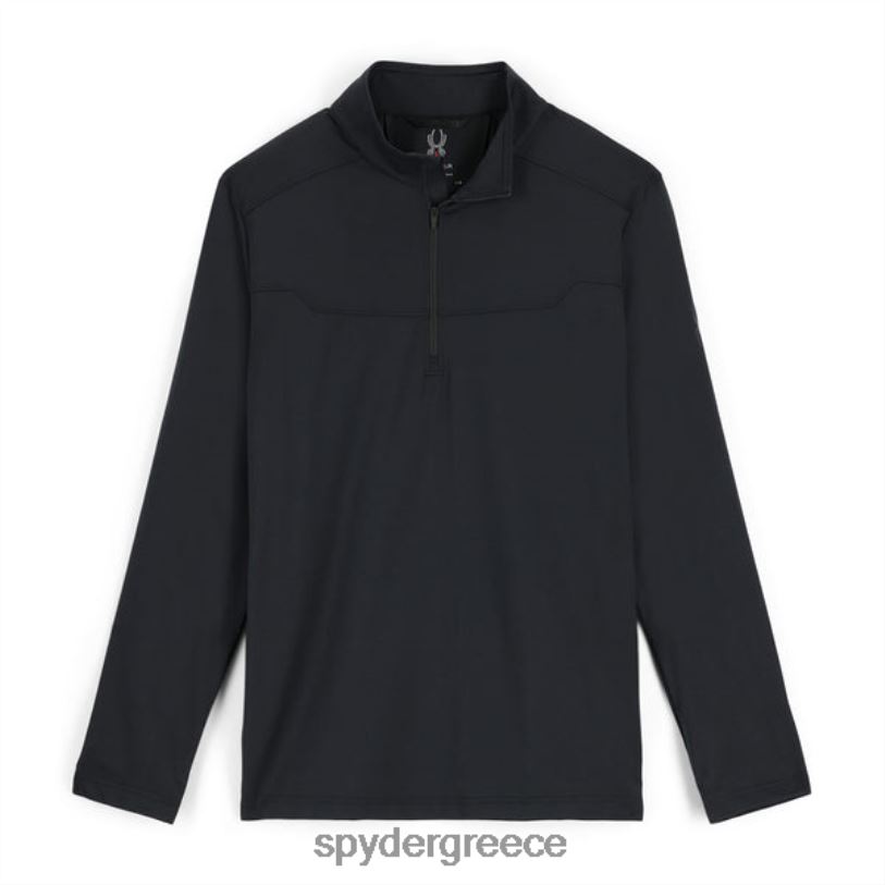 Spyder άνδρες μισό φερμουάρ από γραφένιο μαύρος ενδύματα A8X8H148