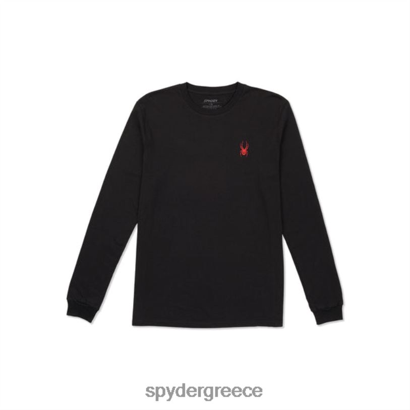 Spyder άνδρες ακτίνα μακρύ μανίκι μαύρος ενδύματα A8X8H135