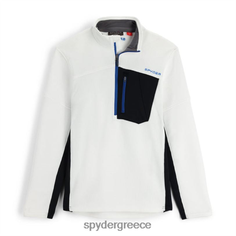 Spyder άνδρες ληστή μισό φερμουάρ άσπρο ενδύματα A8X8H200