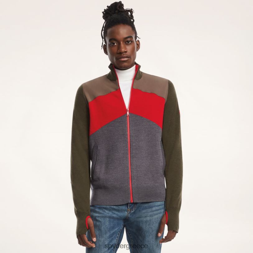 Spyder X άνδρες brooks brothers colorblock λαδί ενδύματα A8X8H184