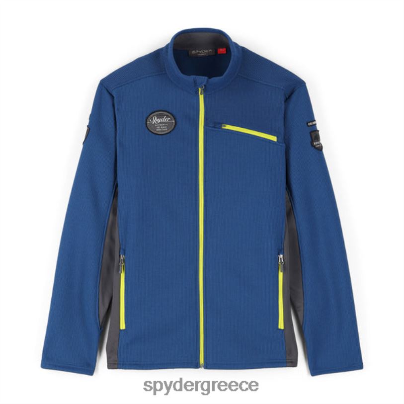 Spyder άνδρες bandit wengen πλήρες φερμουάρ άβυσσος κίτρο ενδύματα A8X8H195