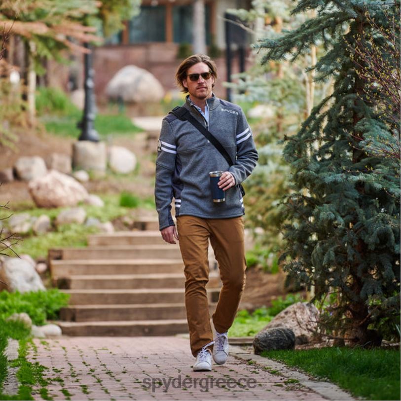 Spyder άνδρες μισό φερμουάρ wengen έβενος ενδύματα A8X8H186